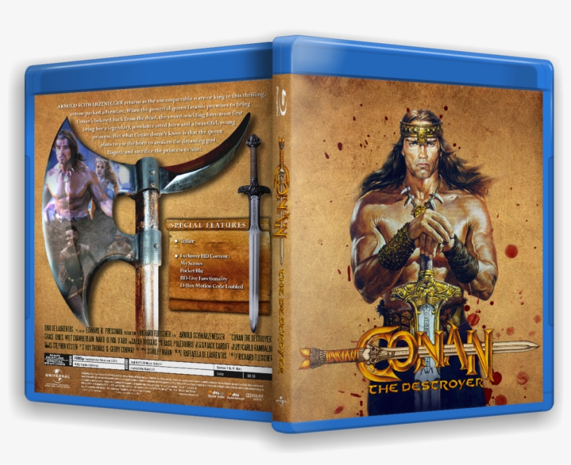 I'll Be Making Variatons On These With The Uk/hk Specs - Conan The Destroyer 1984 Blu Ray Edition, transparent png #9018269