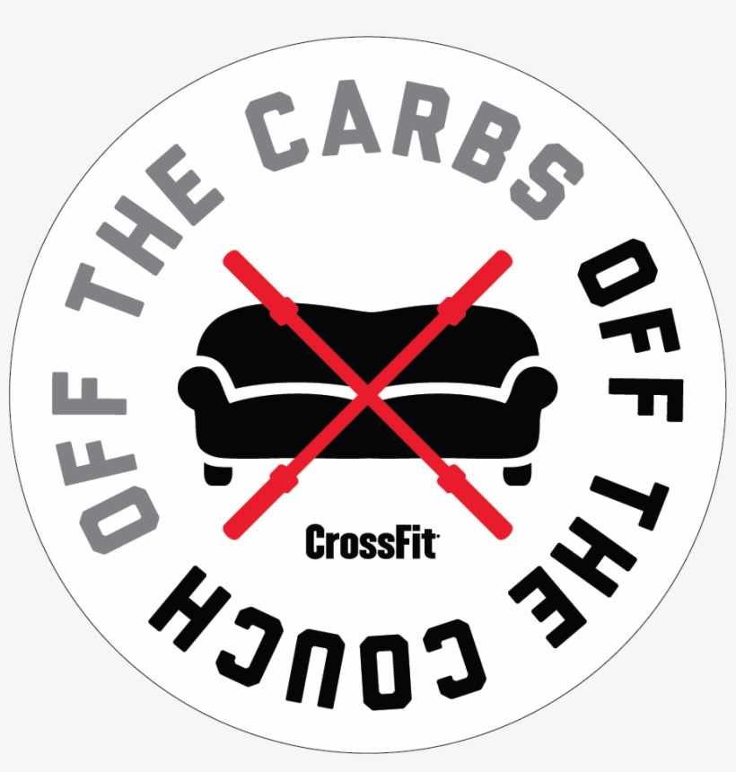 Off The Carbs, Off The Couch Sticker - Off The Carbs Off The Couch, transparent png #9018270