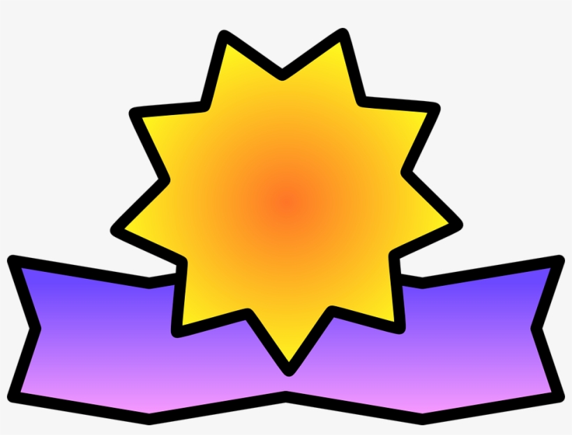 Certificate Star Ribbon - Medal And Certificate Clipart, transparent png #9020130