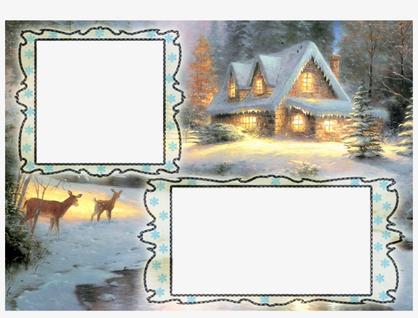 Molduras Png Natalinas - Thomas Kinkade, transparent png #9021575