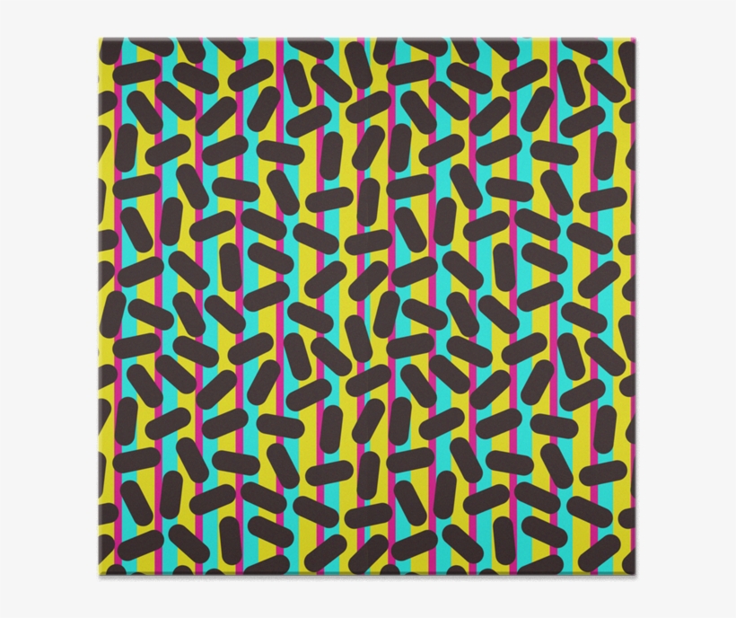 Azulejo 90's Pattern Retro Particles De Tobias Fonsecana - Hardcover Journal, transparent png #9021807