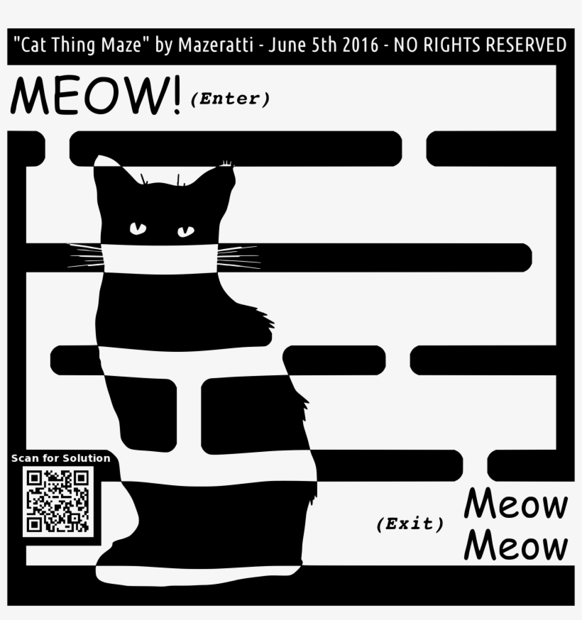 This Free Icons Png Design Of Cat Thing Maze, transparent png #9022610