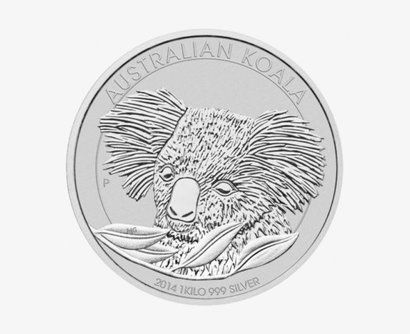 2014 1 Kilo Silver Coin Koala - Koala 2014 10 Oz, transparent png #9023107