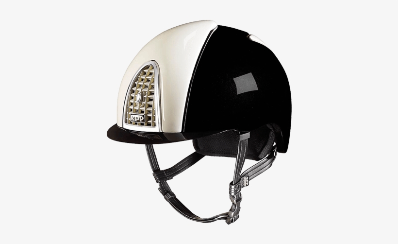 Riding Helmet Xc Cross Shine Black & White By Kep - Equestrian Helmet, transparent png #9023506
