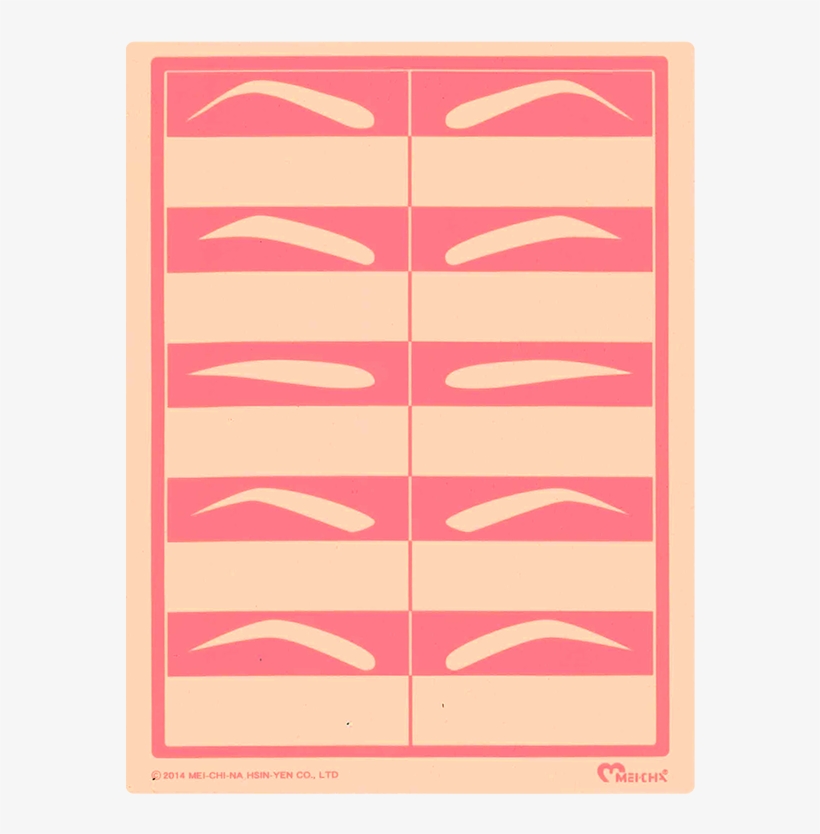 Reversible Practice Pad W/ Lips And Brows Outlines - Drawer, transparent png #9025276