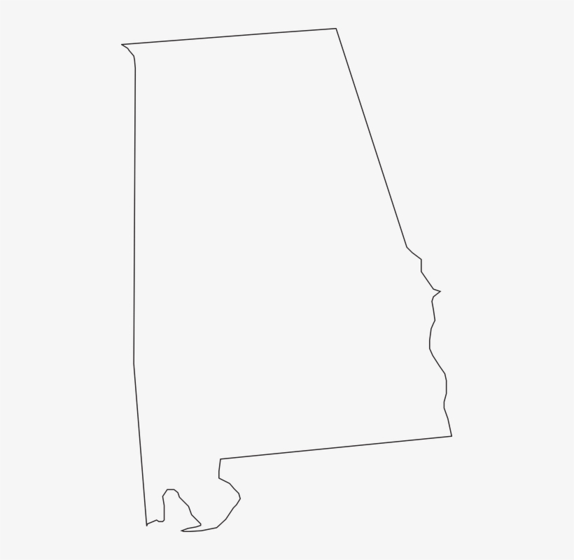 Alabama State Black And White, transparent png #9025533
