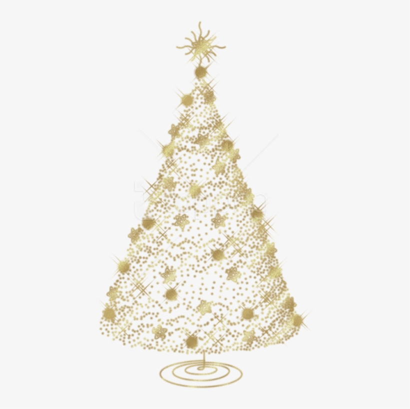 Free Png Transparent Christmas Gold Tree Png - Transparent Christmas Tree Png, transparent png #9025700