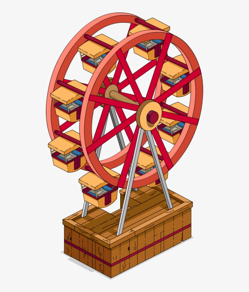 Tapped Out Ferris Wheel - Wood, transparent png #9025818