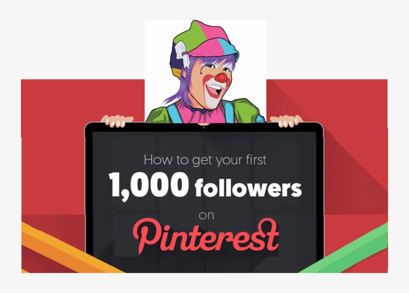 Design A "follow Me On Pinterest" Button And Add It - Cartoon, transparent png #9025826