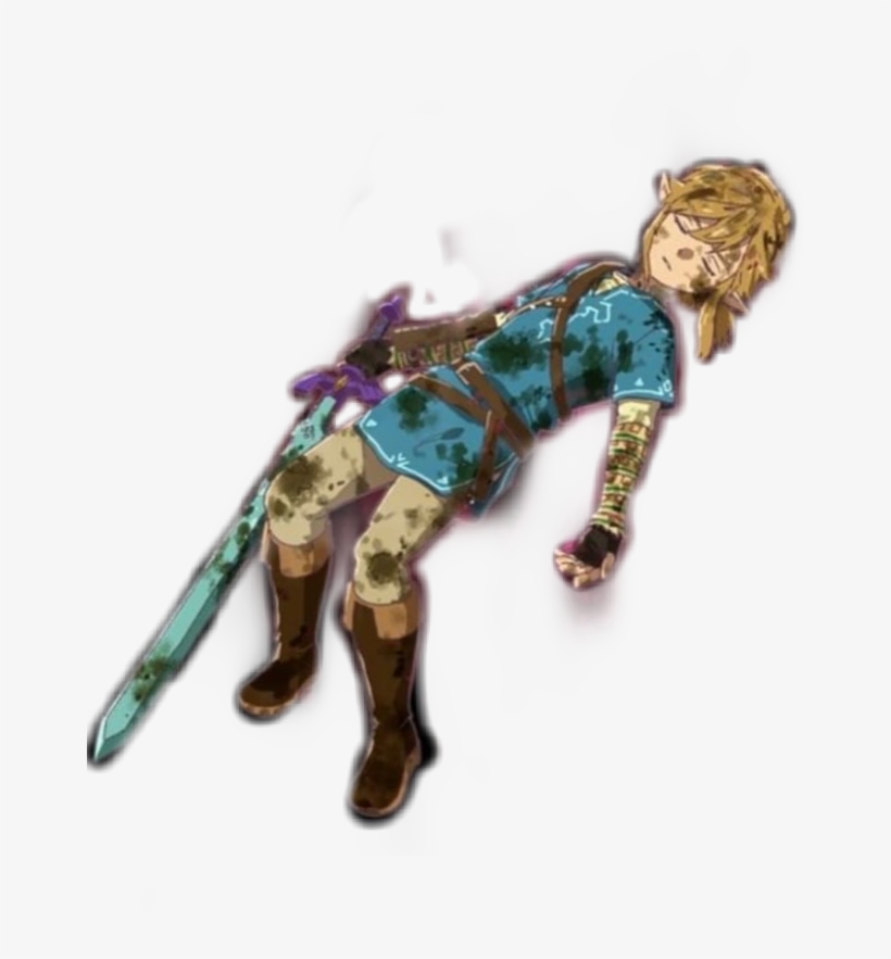 #link #zelda #tloz #botw #falling #breathofthewild - Figurine, transparent png #9026050