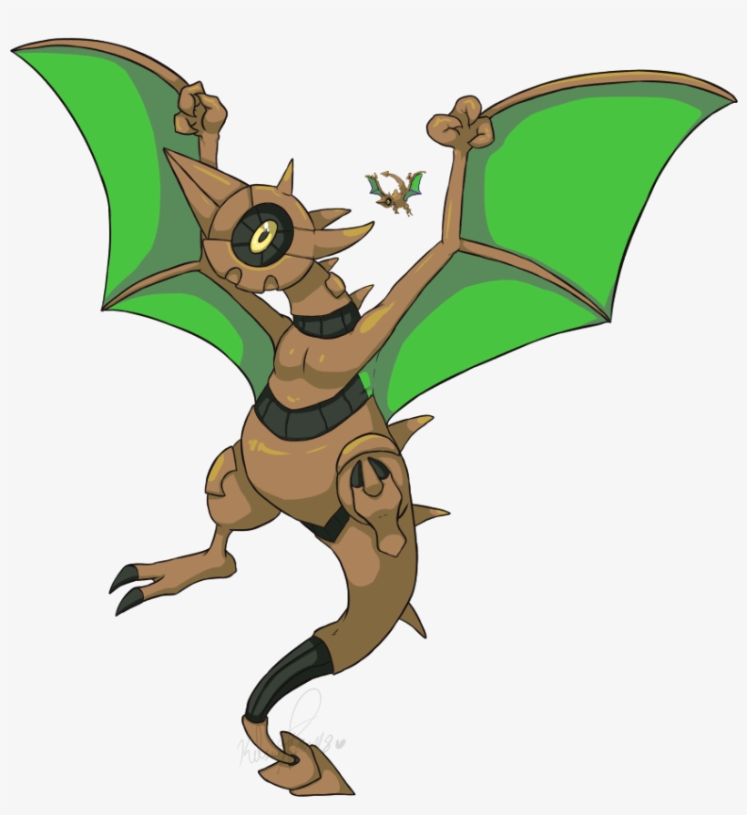 Pokemon Fusion - Lunadactyl - Cartoon, transparent png #9026401