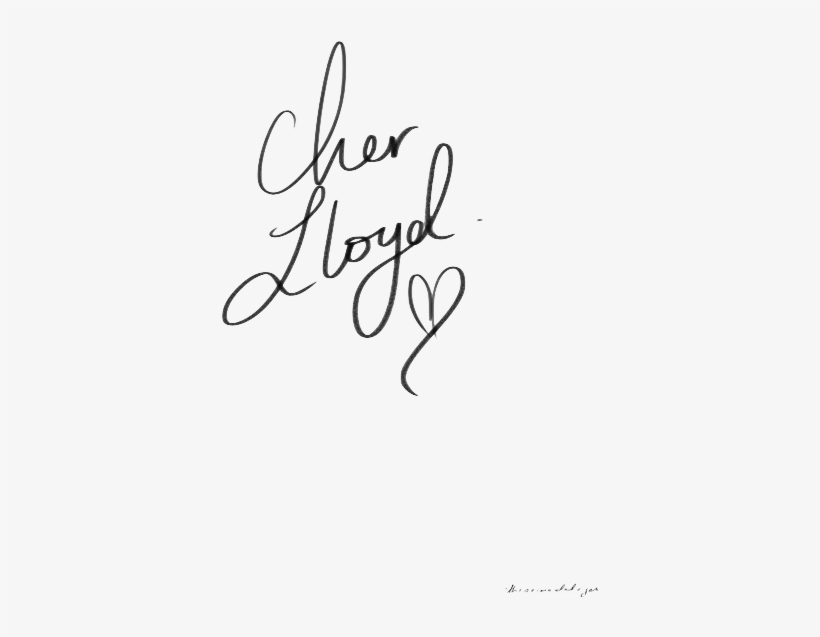 33 Cher Lloyd, Celebrity Gallery, Cheryl, Music People, - Calligraphy, transparent png #9026852