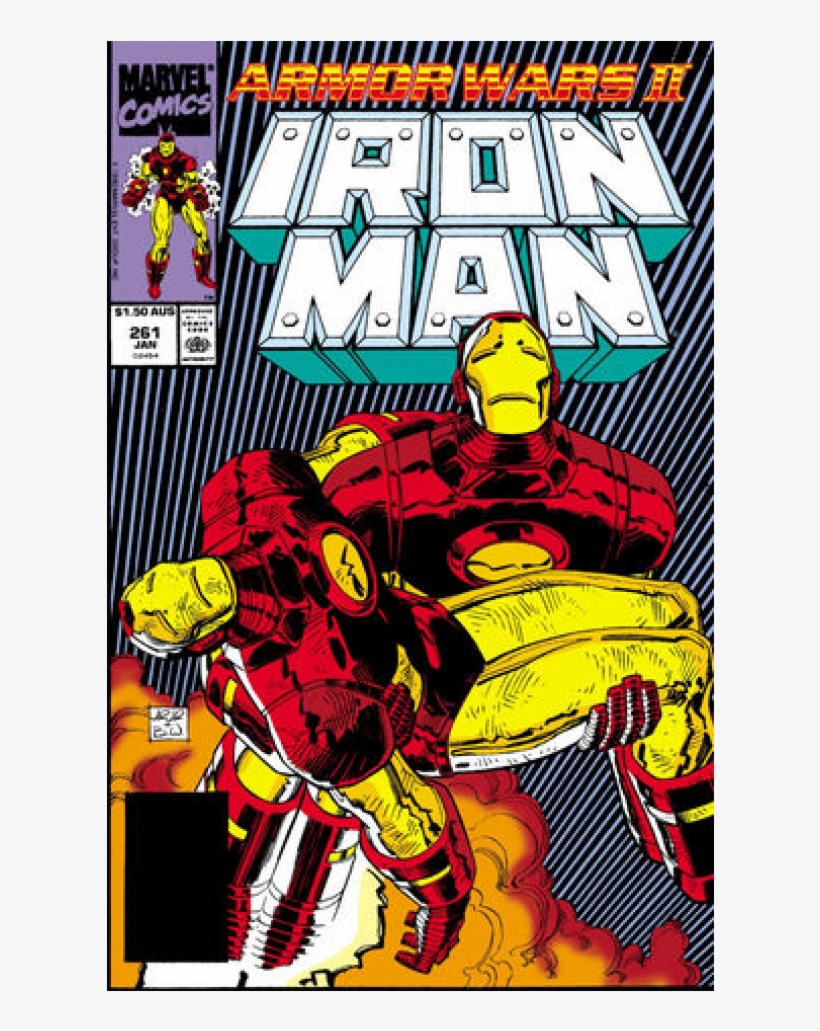 Купете Comics 1990-10 Iron Man, transparent png #9027437