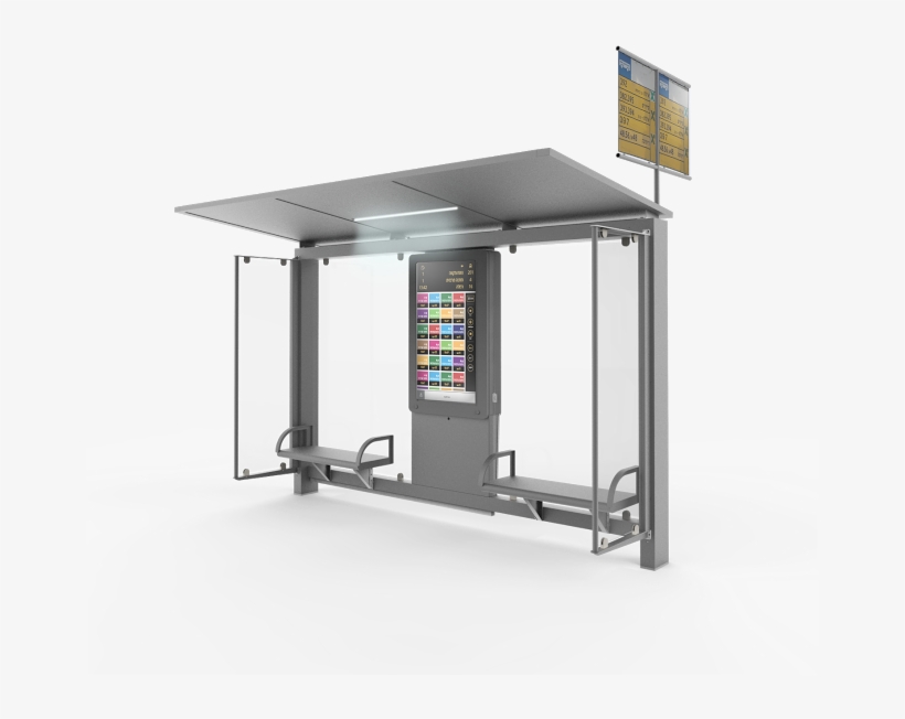 Digital Interactive Bus Station Information System - Led-backlit Lcd Display, transparent png #9027481