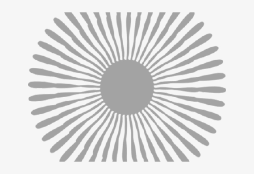 Starburst Clipart Silver Flower - Grey Flower Clipart, transparent png #9027627