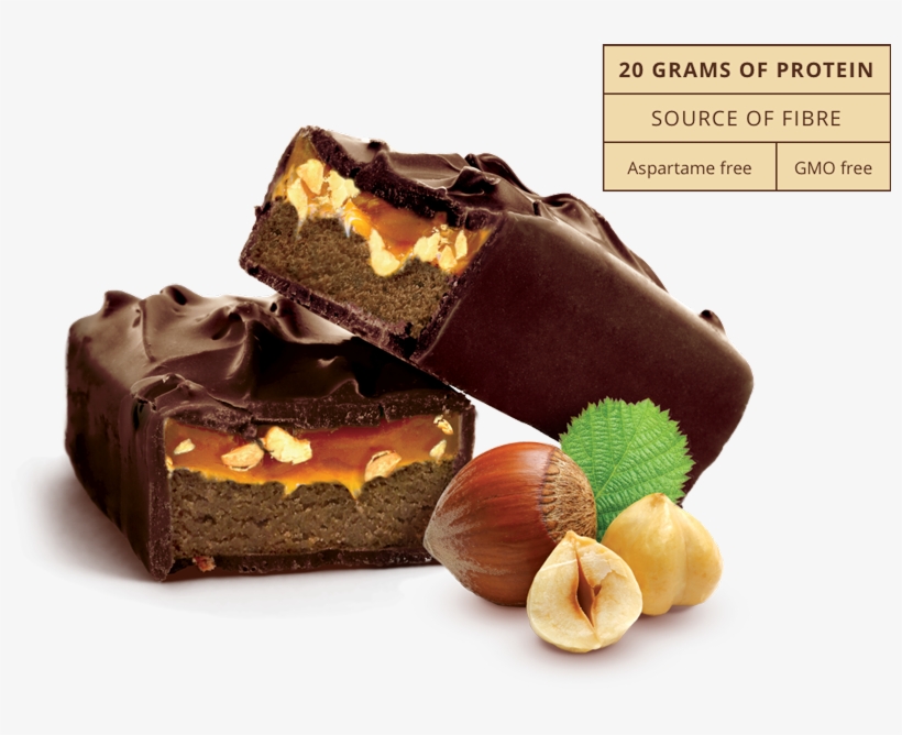 Dark Chocolate Hazelnuts Bar - Protein Gourmet Bar Prozis, transparent png #9028236