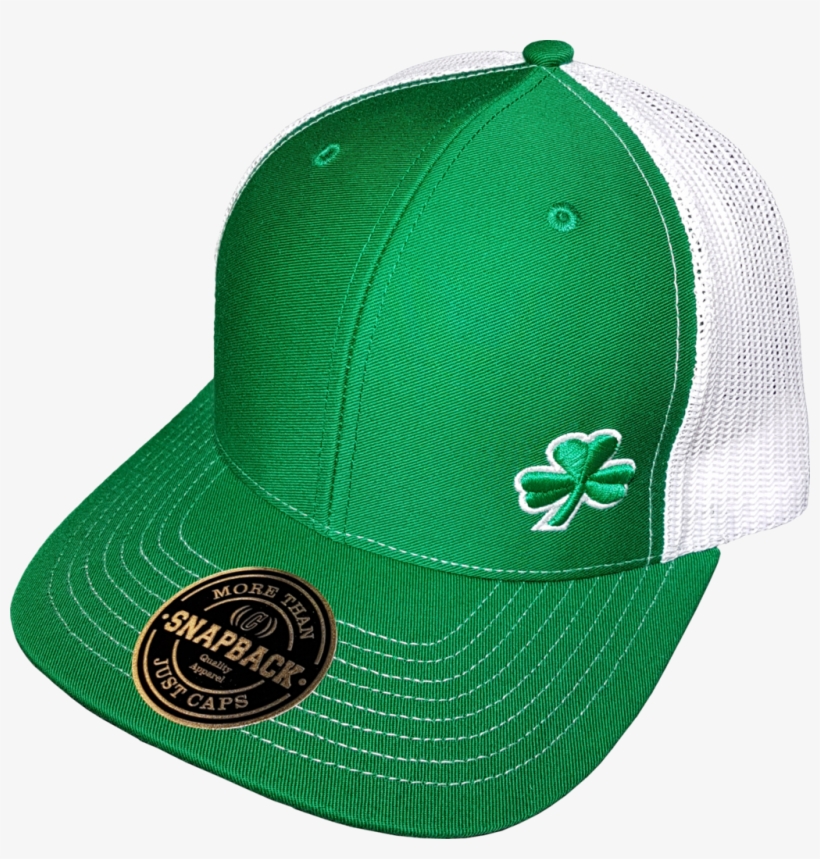 Irish Script Cap Trucker Snapback Fls Green White More, transparent png #9028803