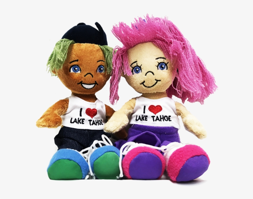 Souvenir Plush Alex & Tiff, I Love Lake Tahoe Learning - Stuffed Toy, transparent png #9028943