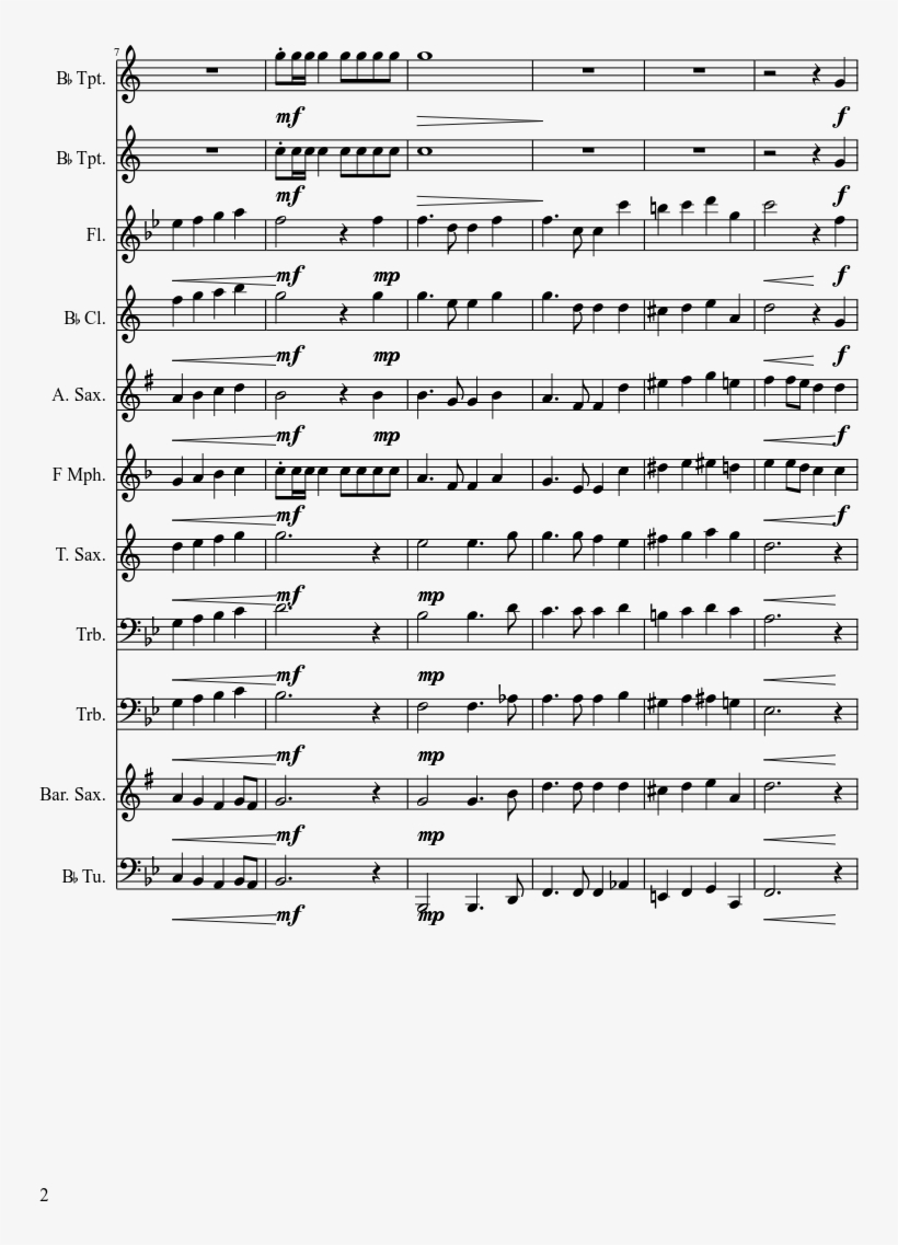 'merica, The Beautiful Sheet Music Composed By Arr - Kim Possible Piano Sheet Music, transparent png #9029126