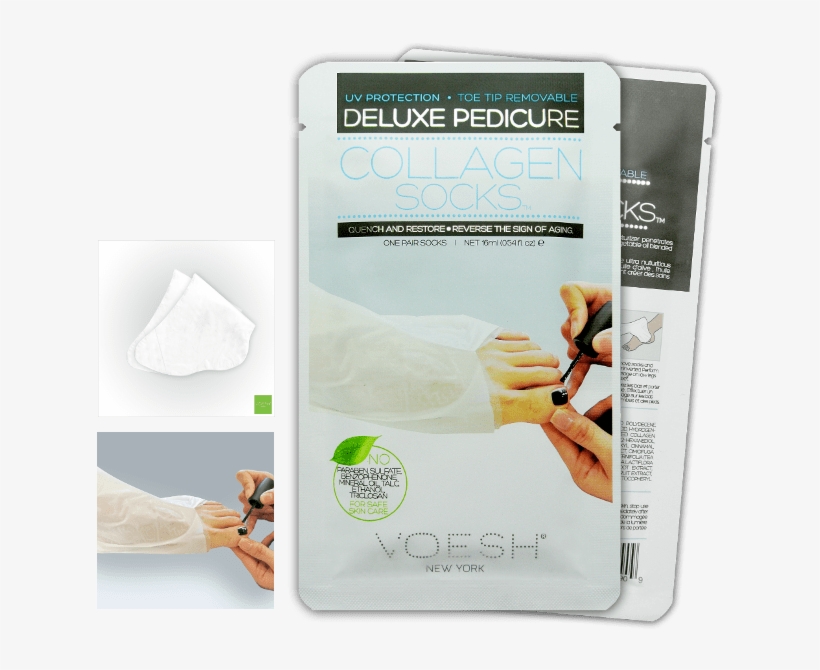 News Categories - Voesh New York Deluxe Pedicure Collagen Socks, transparent png #9029942