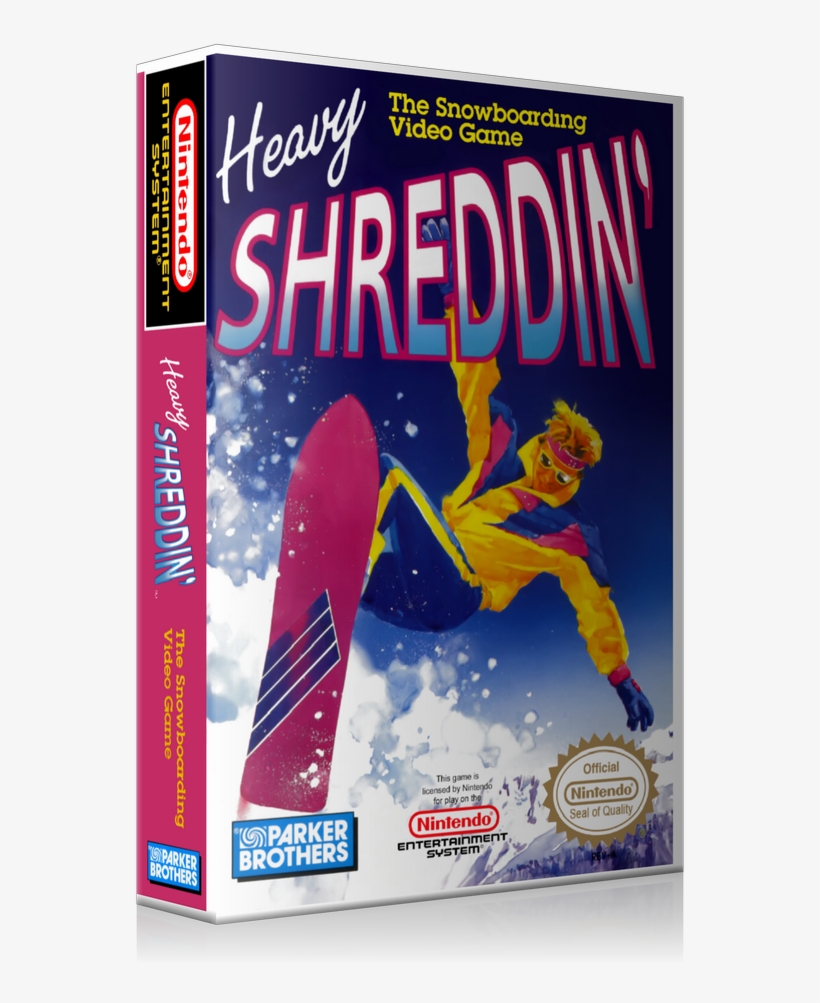 Nes Heavy Shreddin Retail Game Cover To Fit A Ugc Style - Heavy Shreddin Nes, transparent png #9029989