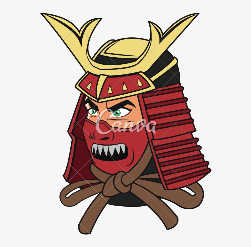 800 X 800 3 - Samurai Mask Cartoon, transparent png #9030524