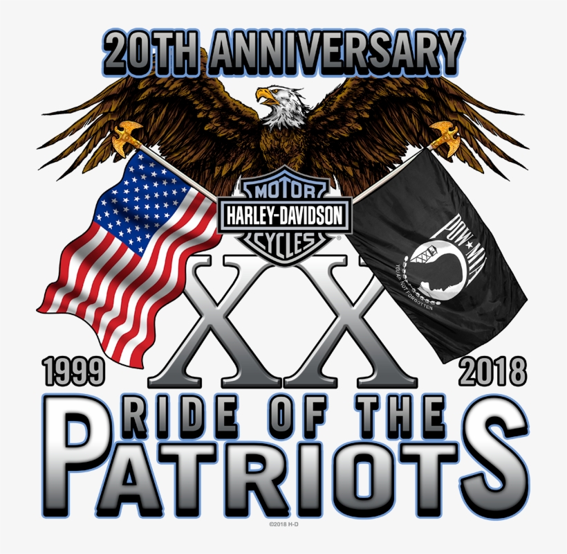 The Armed Forces Color Guard - Harley Davidson 2018 T Shirts, transparent png #9030690