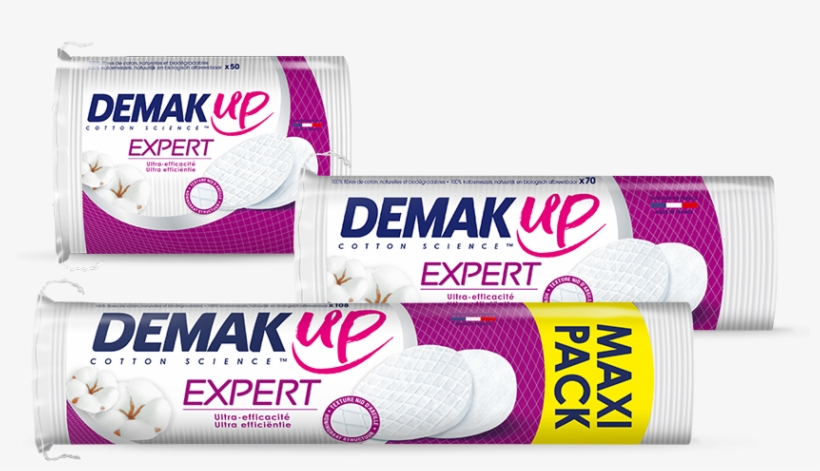 Demak'up Expert Cotton Round Pads - Cotton Pad In French, transparent png #9031335