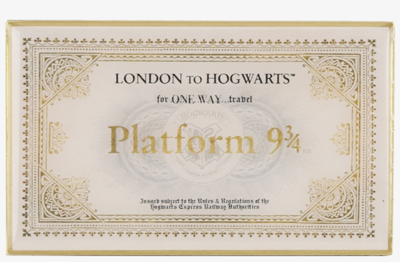 Ticket Magnet Scaled V=1550047686 - Platform 9 3 4 Ticket, transparent png #9031701