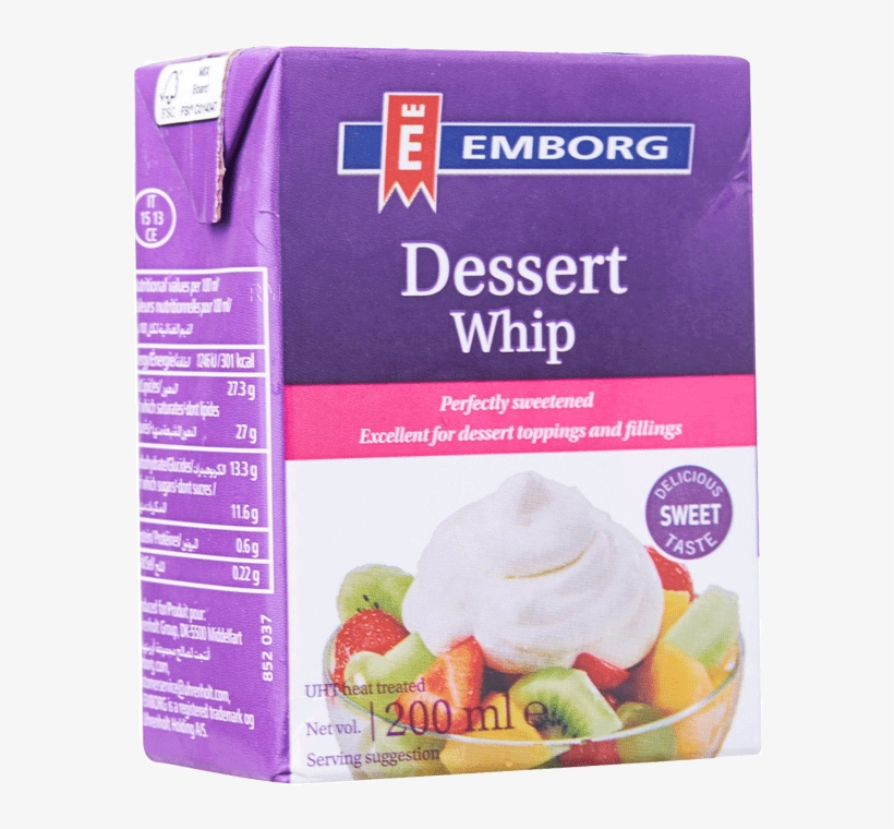 Emborg Dessert Whip Cream 200ml - Emborg Heavy Cream, transparent png #9032053