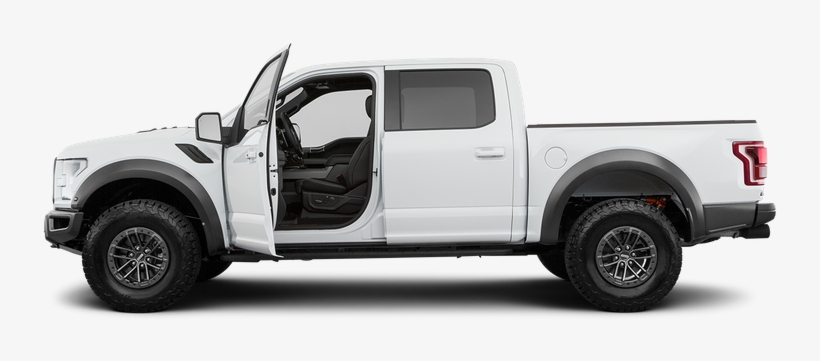 Driver's Side Profile With Drivers Side Door Open - White Ford Raptor 2019, transparent png #9032740