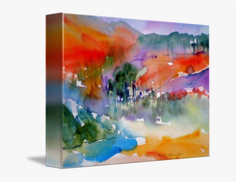 Abstract Watercolor Landscape - Watercolor Paint, transparent png #9033092