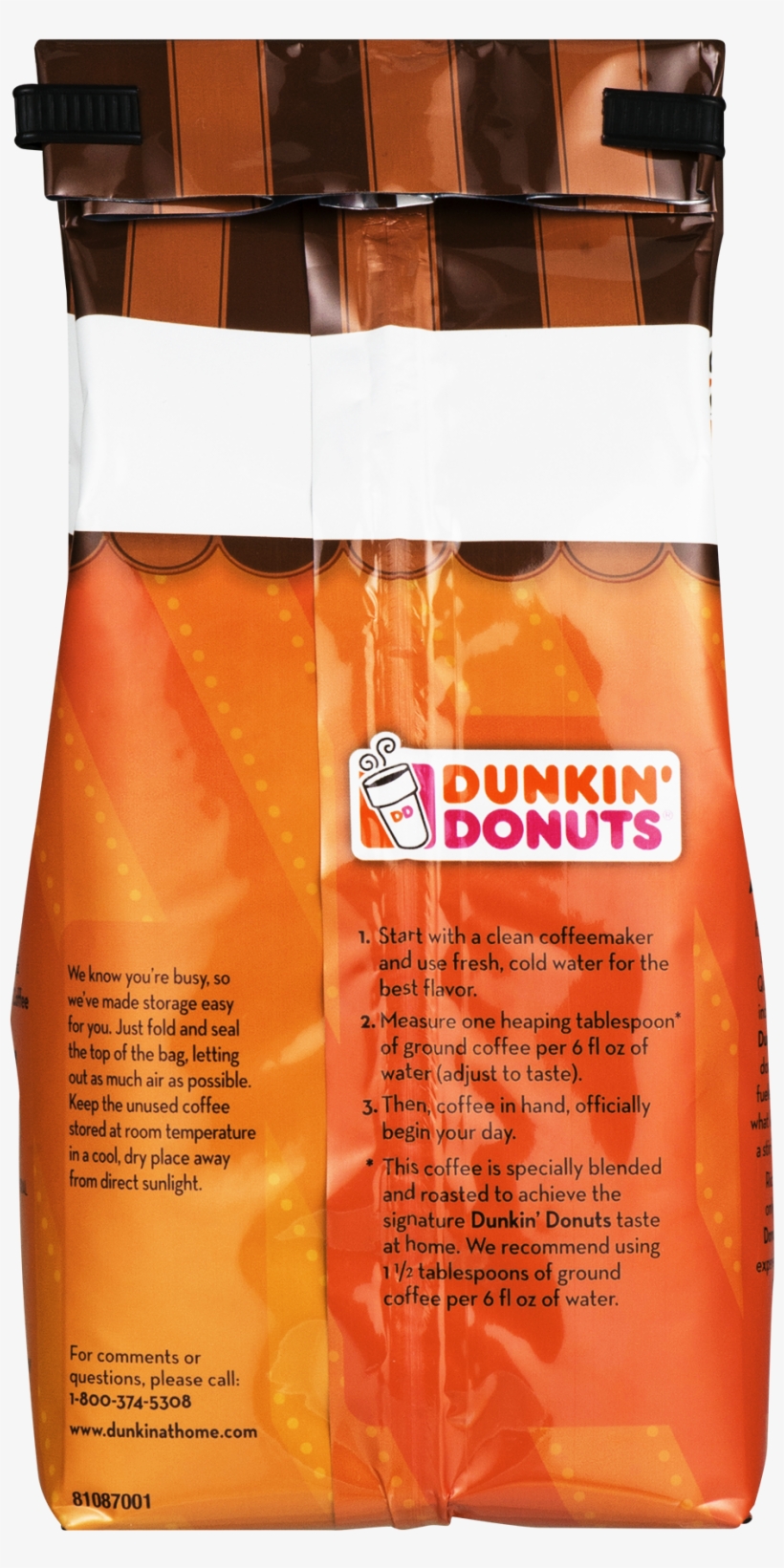 Dunkin' Donuts Cinnamon Coffee Roll Artificially Flavored - Dunkin Donuts, transparent png #9033840