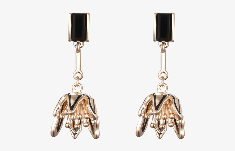 Flower Shape Drop Earrings - Earrings, transparent png #9034989