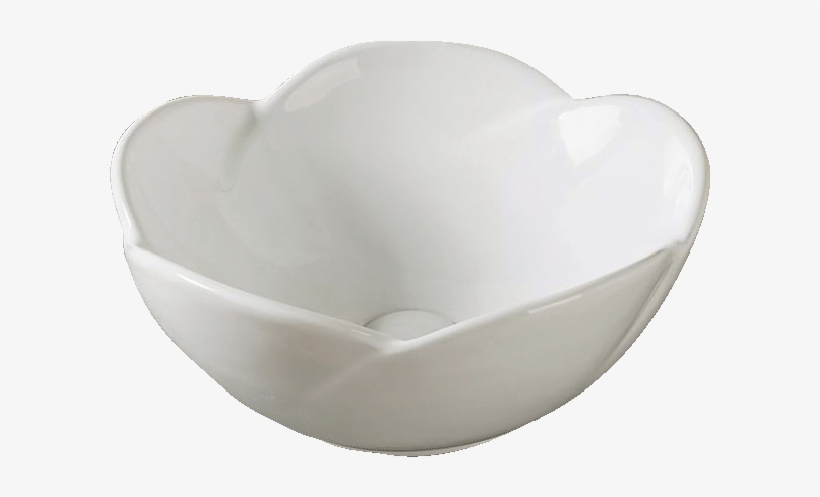 Modern Design Flower Shape Bowl Bathroom Ceramic Countertop - Bowl, transparent png #9035134