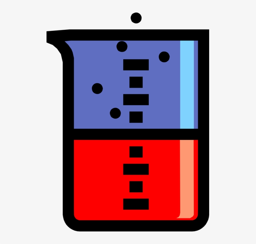 Vector Illustration Of Laboratory Beaker Glassware, transparent png #9035984