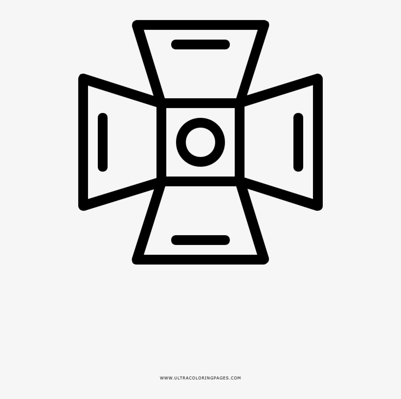 Studio Light Coloring Page - Vector Graphics, transparent png #9036074