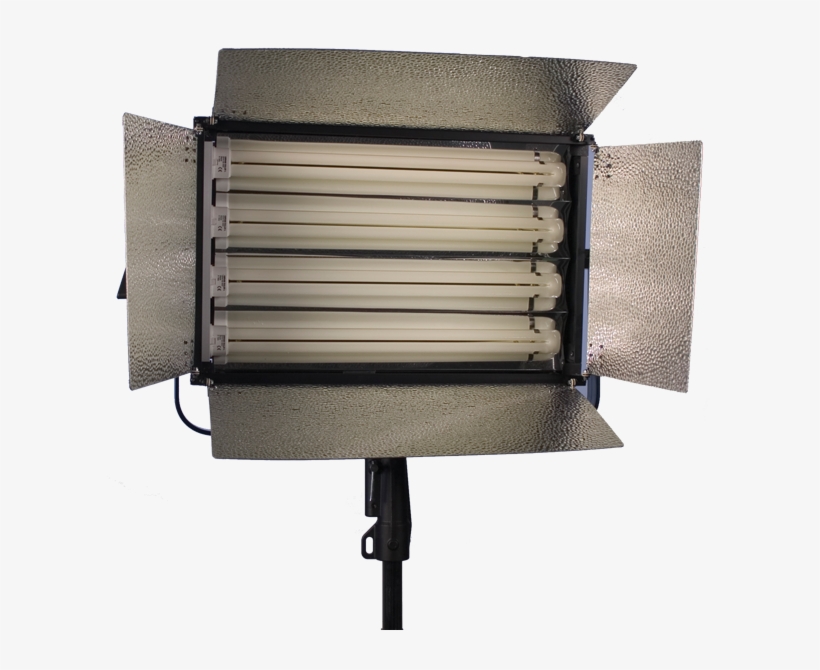 Four Bulb Studio/field Fluorescent Fixture - Ceiling, transparent png #9036081