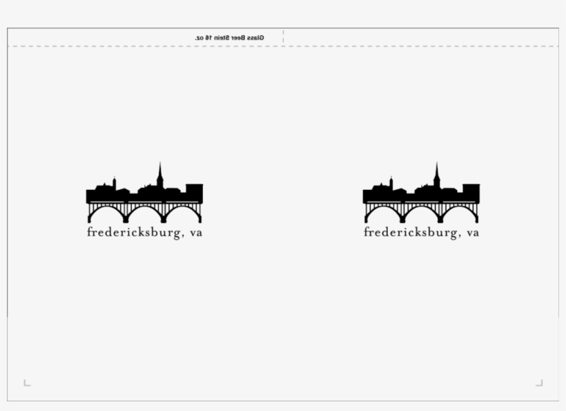 Fredericksburg Skyline & Bridge Beer Stein, transparent png #9036197