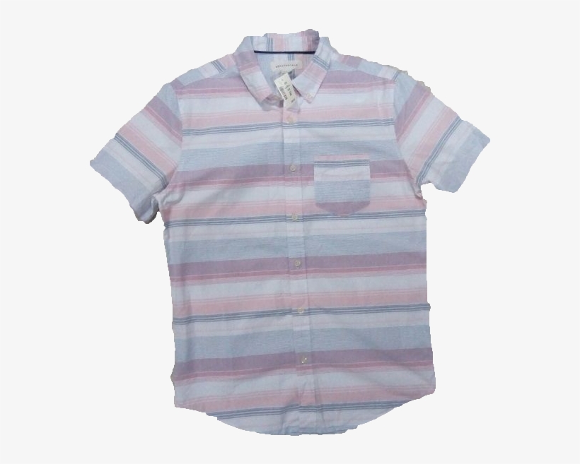 Aeropostale Striped Short Sleeved Shirt - Polo Shirt, transparent png #9036714