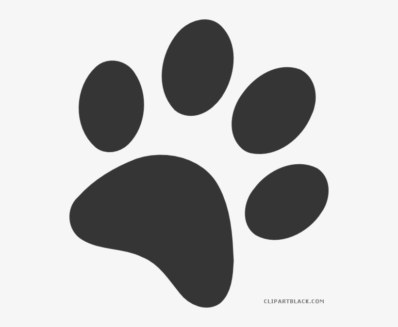 Dog Paw Prints Clipart - Blue Wildcat Paw Print, transparent png #9037610