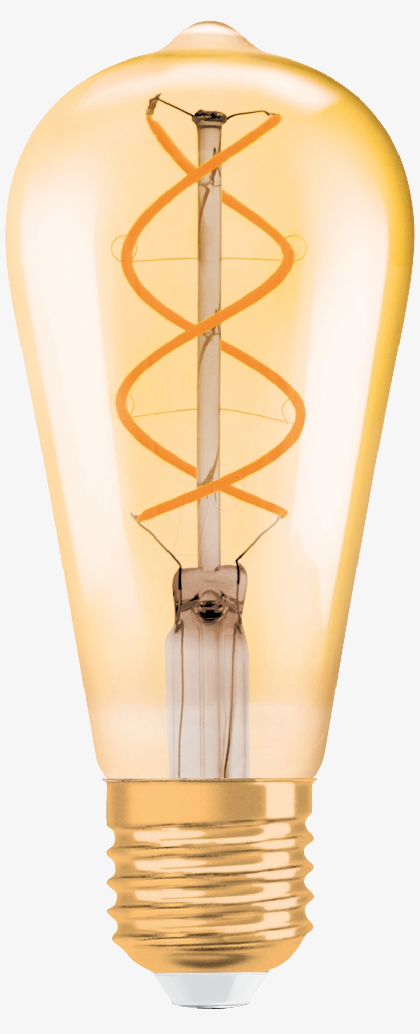 Led Bulb Vintage 1906 Edison E27, 5 W, 250 Lm, 2000 - Wood, transparent png #9037911