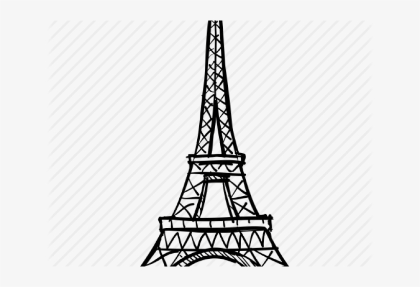 Drawn Eiffel Tower French - Eiffel Tower Icon Transparent, transparent png #9038105