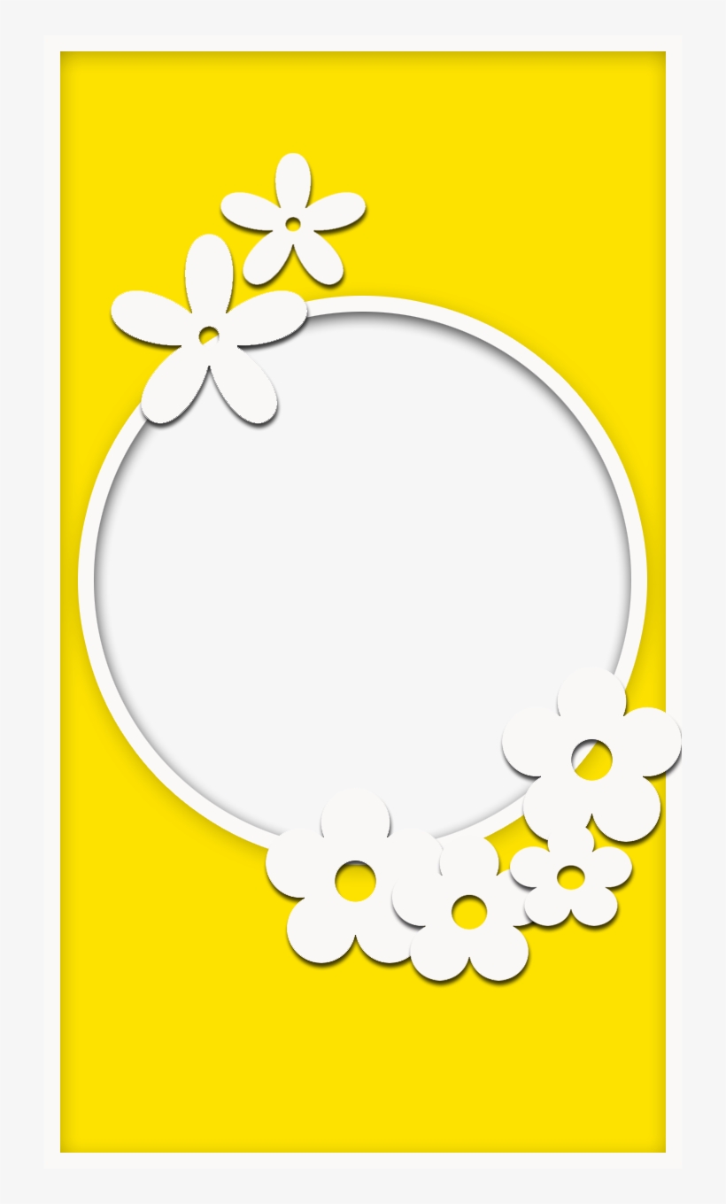 Yellow Flower Frame - Frame Flower Yellow, transparent png #9038604