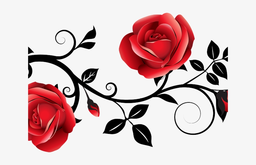 Red Rose Clipart Gothic Rose - Png Clipart Rose, transparent png #9040382
