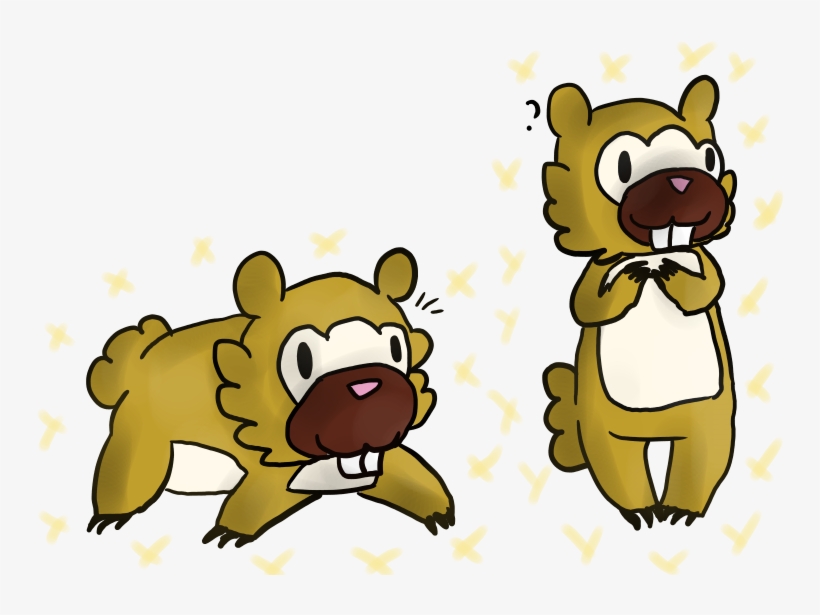 Two Shiny Bidoofs I Caught Today With The Pokeradar - Cartoon, transparent png #9041106