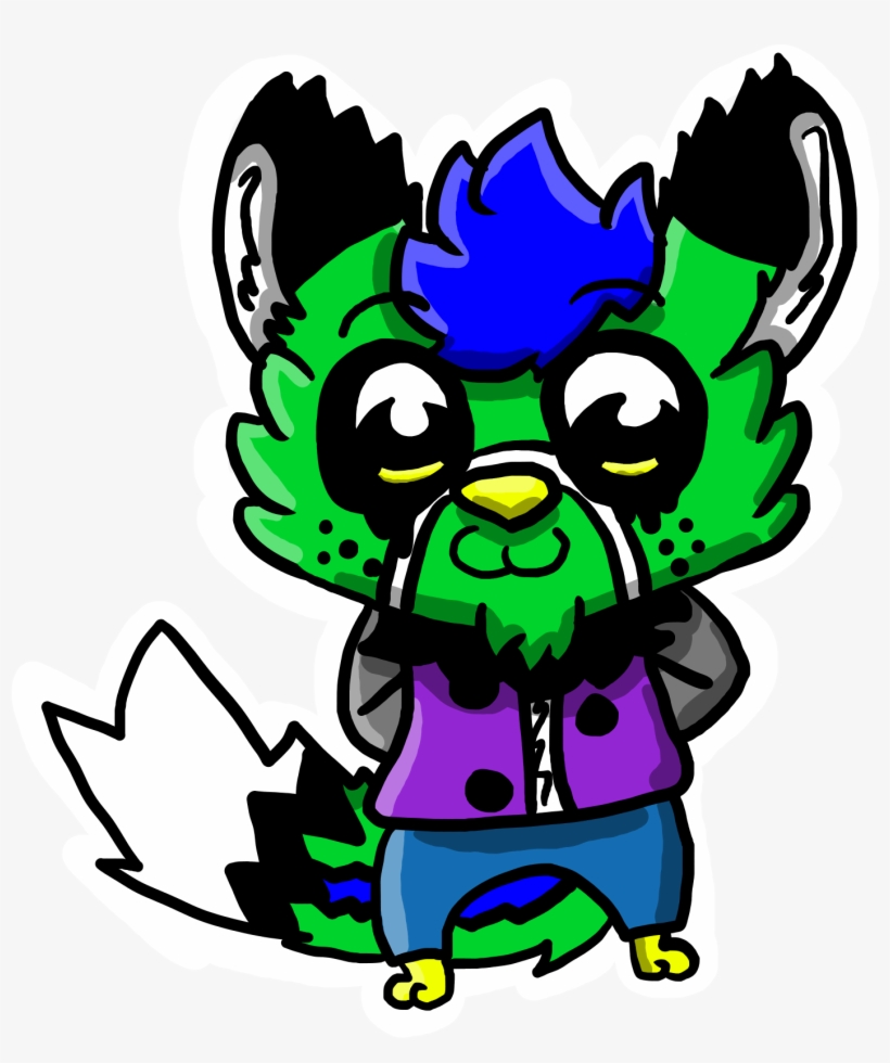 Dessin De Mon Furry Dans Le Style De L'animé Pop Team - Cartoon, transparent png #9041321