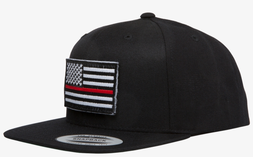 Thin Red Line Flag Snapback Hat - Baseball Cap, transparent png #9041466