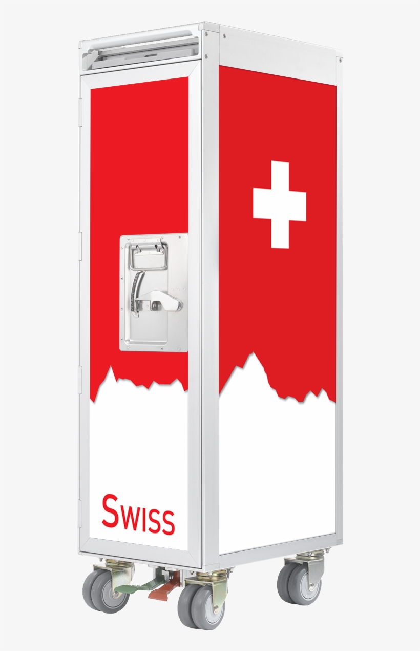 Airplane Trolley Swiss By Skypak - Custom Aircraft Trolley Bar, transparent png #9041716