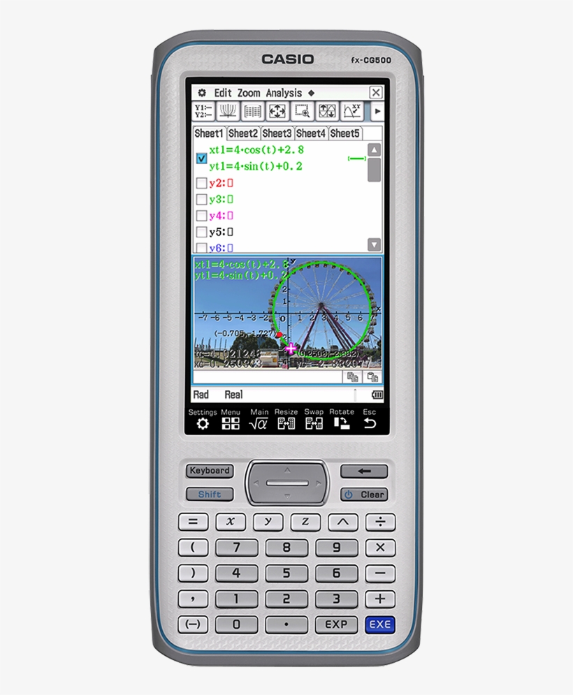The New Fx-cg500 - Casio Calculator Touch Screen, transparent png #9042044